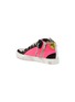 Figure View - Click To Enlarge - P448 - Glitter mesh panelled high top kids sneakers