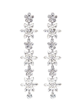 Main View - Click To Enlarge - KENNETH JAY LANE - Glass crystal floral drop earrings