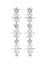 Main View - Click To Enlarge - KENNETH JAY LANE - Glass crystal floral drop earrings