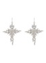 Main View - Click To Enlarge - KENNETH JAY LANE - Glass crystal cross drop earrings