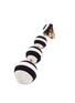 Detail View - Click To Enlarge - KENNETH JAY LANE - Stripe threaded sphere drop clip earrings