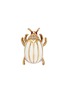 Main View - Click To Enlarge - KENNETH JAY LANE - Glass crystal stripe beetle pin