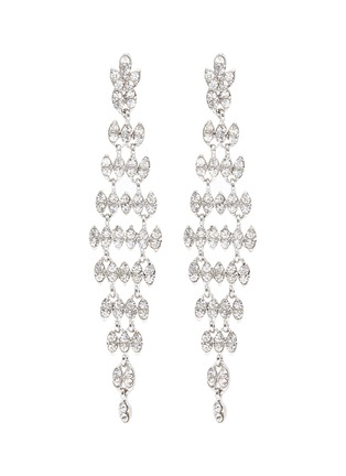 Main View - Click To Enlarge - KENNETH JAY LANE - Glass crystal diamond shaped drop earrings