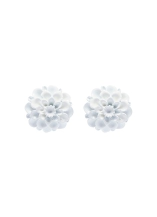 Main View - Click To Enlarge - KENNETH JAY LANE - Floral stud clip earrings
