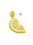 Detail View - Click To Enlarge - KENNETH JAY LANE - Beaded lemon slice drop earrings