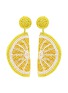 Main View - Click To Enlarge - KENNETH JAY LANE - Beaded lemon slice drop earrings