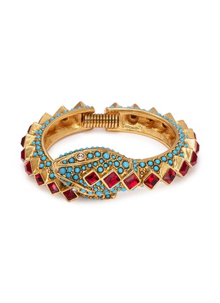 Main View - Click To Enlarge - KENNETH JAY LANE - Embellished snake bracelet