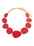 Main View - Click To Enlarge - KENNETH JAY LANE - Irregular enamel oval necklace