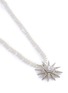 Detail View - Click To Enlarge - KENNETH JAY LANE - Glass crystal pavé starburst pendant glass pearl necklace