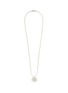 Main View - Click To Enlarge - KENNETH JAY LANE - Glass crystal pavé starburst pendant glass pearl necklace
