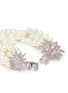 Detail View - Click To Enlarge - KENNETH JAY LANE - Glass crystal pavé starburst glass pearl bracelet