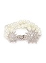 Main View - Click To Enlarge - KENNETH JAY LANE - Glass crystal pavé starburst glass pearl bracelet