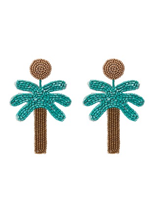 Main View - Click To Enlarge - KENNETH JAY LANE - Beaded palm tree drop earrings