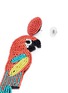 Detail View - Click To Enlarge - KENNETH JAY LANE - Beaded parrot drop earrings