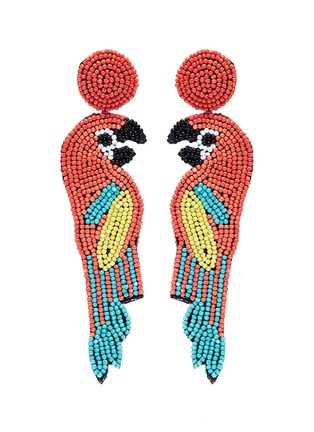 Main View - Click To Enlarge - KENNETH JAY LANE - Beaded parrot drop earrings