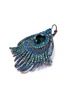 Detail View - Click To Enlarge - KENNETH JAY LANE - Glass crystal peacock feather shaped earrings