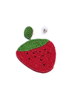Detail View - Click To Enlarge - KENNETH JAY LANE - Beaded strawberry drop earrings