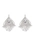 Main View - Click To Enlarge - KENNETH JAY LANE - Glass crystal feather drop earrings