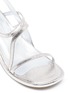 Detail View - Click To Enlarge - DRIES VAN NOTEN - Metallic leather strappy sandals