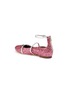 Figure View - Click To Enlarge - MALONE SOULIERS - 'Robyn' leather strap glitter kids ballerina flats