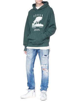 Figure View - Click To Enlarge - RHUDE - 'Tranquility' graphic print hoodie