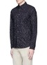 Front View - Click To Enlarge - PS PAUL SMITH - Micro heart print cotton shirt