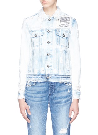 Main View - Click To Enlarge - 72877 - 'Steppe' ripped denim jacket