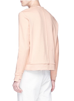 Back View - Click To Enlarge - SAFE SUNDAY X LANE CRAWFORD - Reverse panel staggered cuff sweatshirt