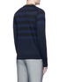 Back View - Click To Enlarge - PS PAUL SMITH - Contrast neck stripe wool sweater