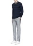Figure View - Click To Enlarge - PS PAUL SMITH - Contrast neck stripe wool sweater