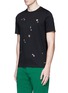 Front View - Click To Enlarge - PS PAUL SMITH - 'Tablet' print cotton T-shirt