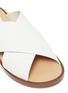 Detail View - Click To Enlarge - STUART WEITZMAN - 'Rockrose' stud heel cross strap leather slide sandals