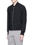 Front View - Click To Enlarge - PS PAUL SMITH - Polka dot jacquard cotton-wool bomber jacket