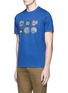 Front View - Click To Enlarge - PS PAUL SMITH - 'Badges' print organic cotton T-shirt