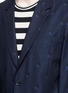 Detail View - Click To Enlarge - PS PAUL SMITH - Heart jacquard cotton-wool blazer