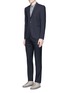Figure View - Click To Enlarge - PS PAUL SMITH - Slim fit micro check wool blazer