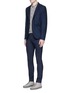 Figure View - Click To Enlarge - PS PAUL SMITH - Slim fit micro check wool pants
