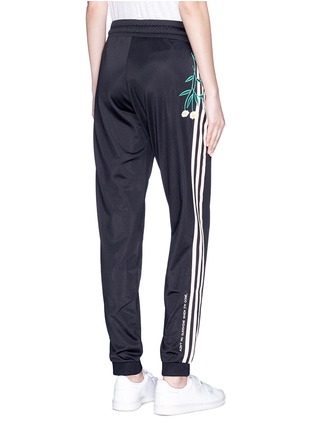 Back View - Click To Enlarge - ADIDAS - Floral embroidered track pants