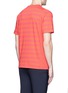 Back View - Click To Enlarge - PS PAUL SMITH - Stripe cotton T-shirt