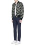 Figure View - Click To Enlarge - PS PAUL SMITH - 'Chain-link Heart' print bomber jacket