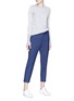 Figure View - Click To Enlarge - THEORY - 'Treeca 2' cropped wool pants
