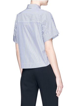 Back View - Click To Enlarge - THEORY - Stripe poplin shirt