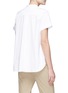 Back View - Click To Enlarge - THEORY - Convertible bib poplin T-shirt