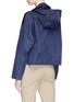 Back View - Click To Enlarge - THEORY - Hooded cropped twill anorak