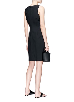 Figure View - Click To Enlarge - THEORY - 'Risbana' mock wrap wool suiting shift dress