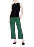 Figure View - Click To Enlarge - THEORY - 'Fluid' silk georgette cropped pants
