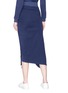 Back View - Click To Enlarge - SAFE SUNDAY X LANE CRAWFORD - Knot front reverse panel midi sweat skirt
