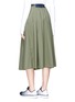 Back View - Click To Enlarge - PHVLO - Quick-release buckle rainproof midi skirt