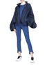 Figure View - Click To Enlarge - PHVLO - Convertible puffed sleeve rainproof jacket