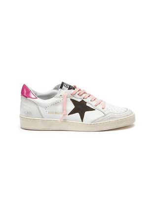 Main View - Click To Enlarge - GOLDEN GOOSE - 'Ball Star' patch leather sneakers